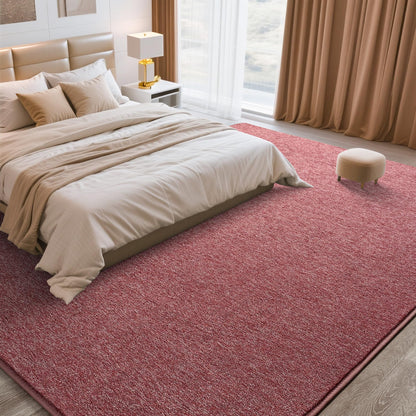 Tepook Soft Rugs for Living Room Bedroom, 6x9 Red and White Modern Washable Non-Slip Area Rug, Indoor Memory Foam Carpets for Boys Girls Room Home Decor