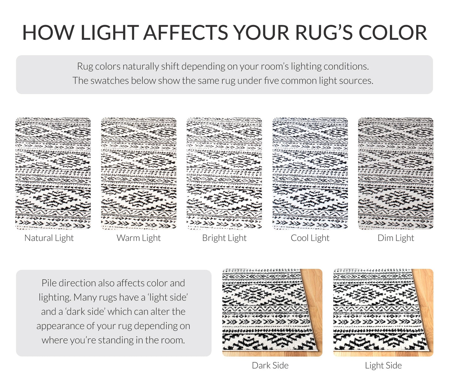 SAFAVIEH Area Rug 8x10 - Tulum Collection - Large - Ivory & Black, Moroccan Boho Tribal Design, Non-Shedding & Easy to Clean, Ideal for Living Room, Bedroom, Dining Space (TUL272B)