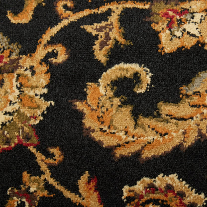 Home Dynamix 3208-457 Royalty Elati Traditional Area Rug 43"x62", Oriental Black/Ivory