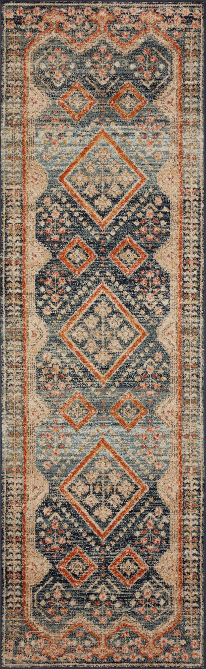 Loloi Jocelyn Collection JOC-05 Navy/Multi 7'-10" x 10' .38" Thick Area Rug