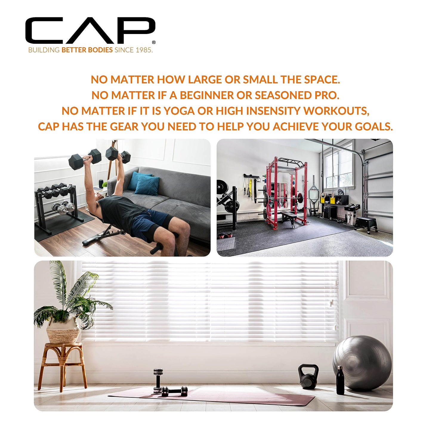 CAP Barbell Coated Dumbbell Weight | Multiple Options Pairs & Sets