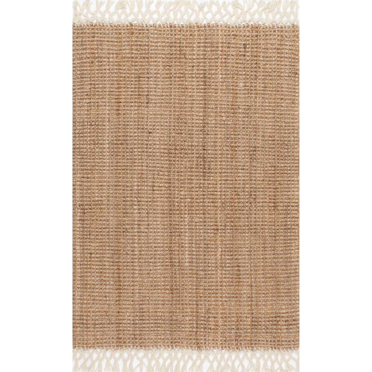 Nuloom Raleigh Natural, 5' x 8', Handmade, Jute & Wool, Soft and Textured, High Traffic, Stain Resistant, Easy Clean, Durable Area Rug for Bedroom, Living Room, Dining Space, Den, Foyer, Entryway