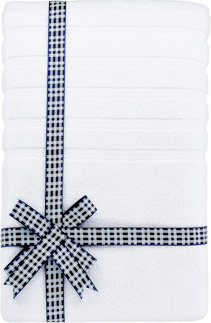 American Soft Linen 35x70 Jumbo Large Bath Towel, 600 GSM 100% Cotton Turkish