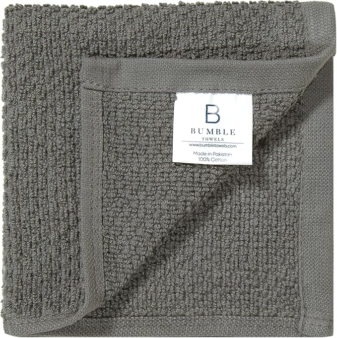 Bumble Premium Dish Cloths Towel 12"x12" | 100% Natural Ring Spun Cotton Tea