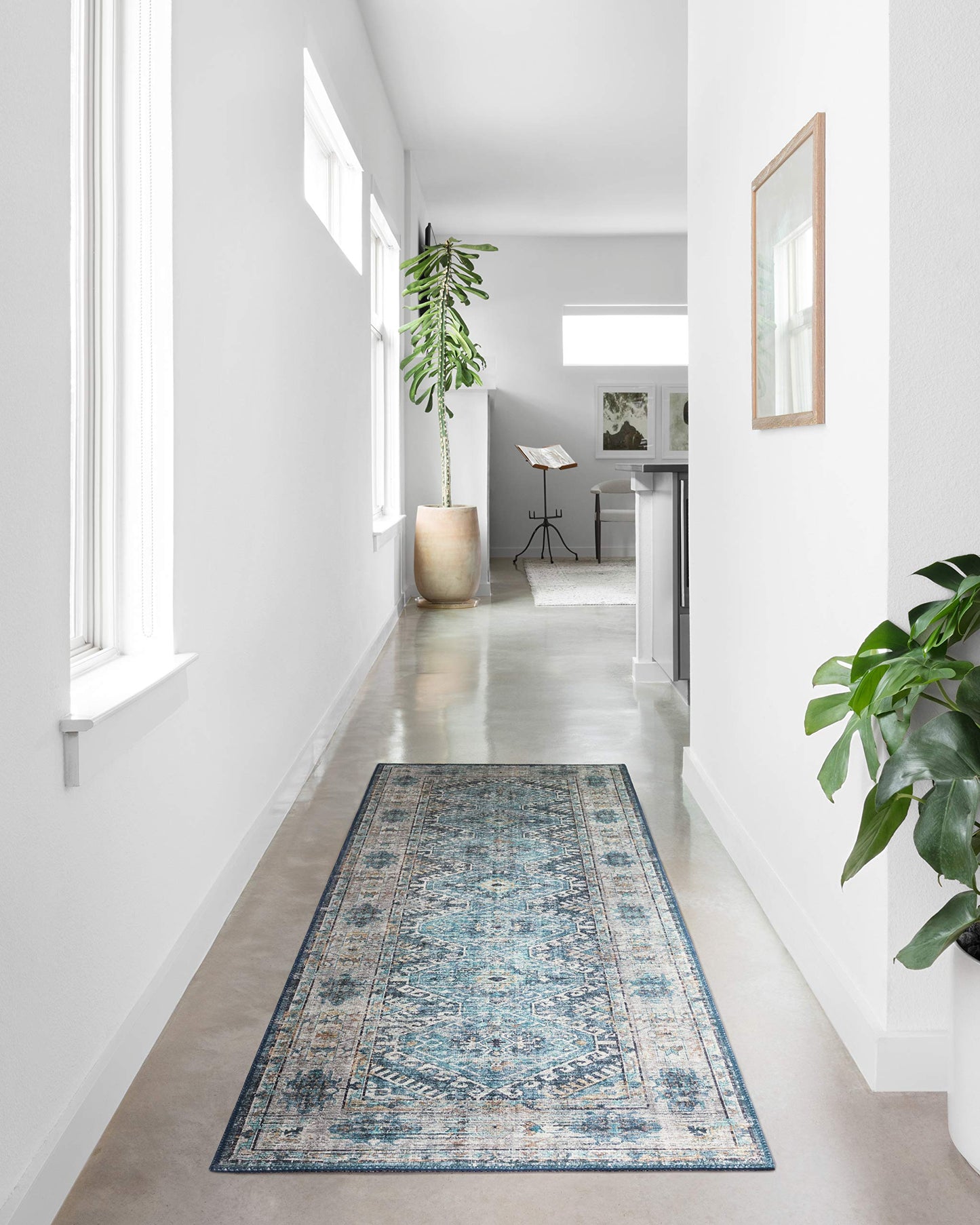 Loloi Skye Collection SKY-03 Denim/Natural 9'-0" x 12'-0" Area Rug