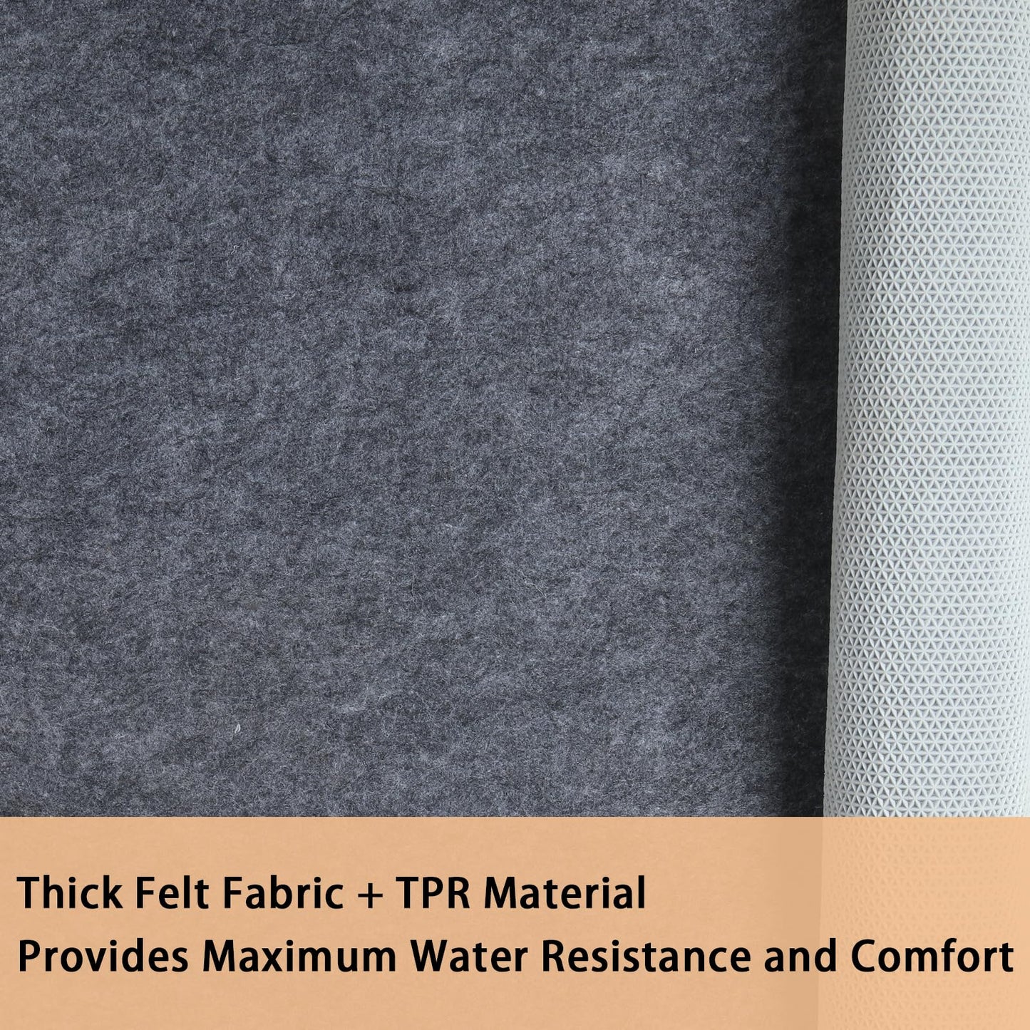 Yxzhyaba 100% Waterproof Rug Pad, 6x9 ft Extra Large Area Rug Non-Slip Carpet Pad, Non-Slip Rug Pads for All Floors and Finishes, Felt Pad for Hardwood Floors, Keeps Carpets in Place Soft and Safe
