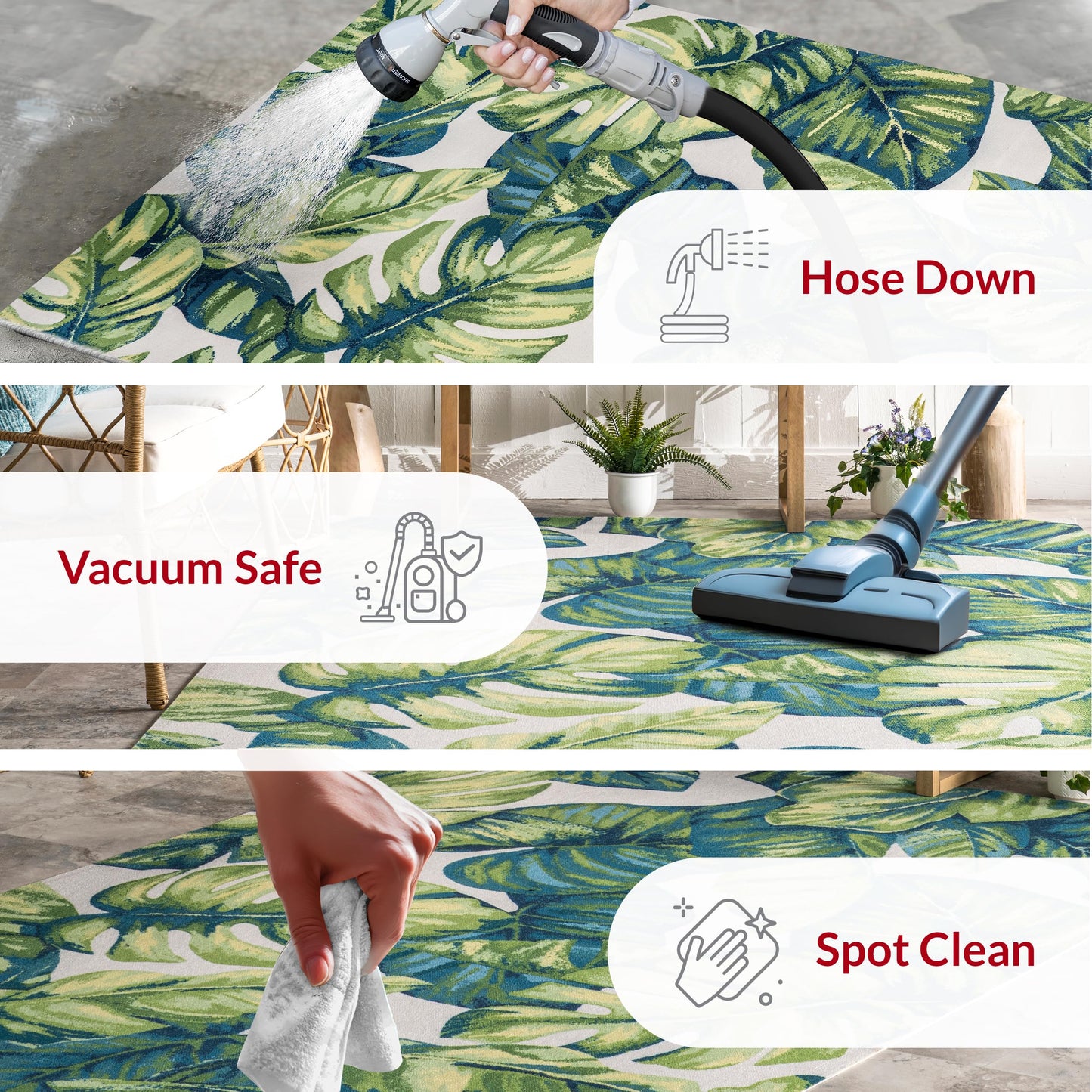 nuLOOM Lisa Floral Indoor/Outdoor Area Rug, 6' Round, Multi