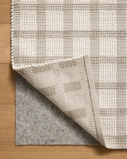 Loloi Magnolia Home by Joanna Gaines Ryder Collection RYD-02 Stone/Ivory 5'-0" x 7'-6" Area Rug