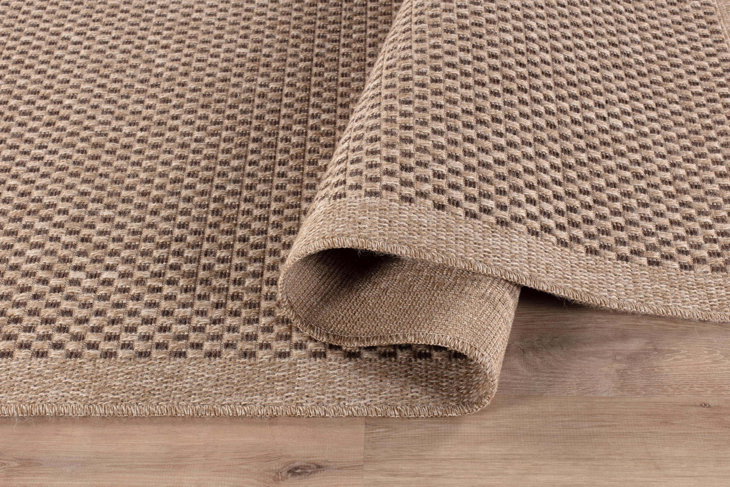 CAMILSON Easy Jute Rug 9x12, Indoor Outdoor Natural Color Fiber Area Rugs for Living Room Patio and Kitchen Rug, Sisal Boho Woven Design, Easy-Cleaning, Washable Outside Carpet Alfombras (9 x 12)