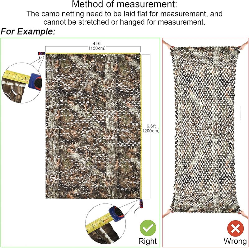 Camo Netting for Hunting | Bulk Roll Military Sunshade | Durable Outdoor Camouflage
