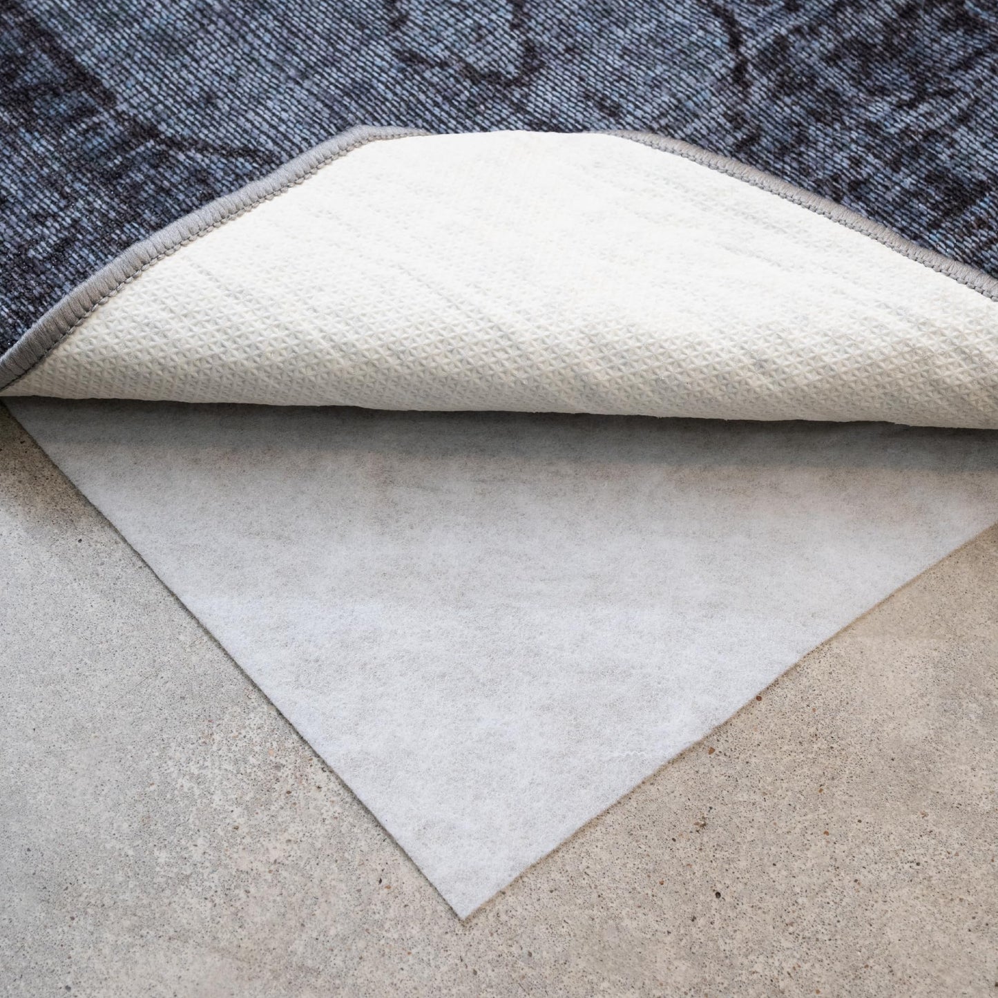 Teebaud 4' x 6' Non-Slip Rug Pad, Reversible Gripper, Non Skid Pads for Hardwood, Vinyl, Tile, Laminate Floors, Keep Area Rugs Secure, Natural Materials Safe for Indoor Flooring, ¼” Thick