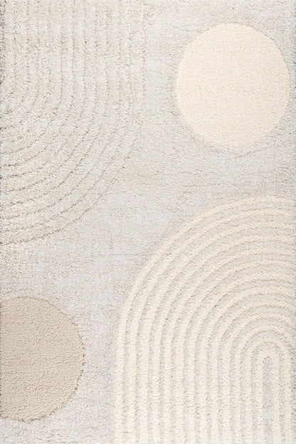 Nuloom Gloria Beige, 8' x 10', Abstract, Shag, Soft and Cozy, Plush, High Traffic, Stain Resistant, Easy Clean, Durable Area Rug for Bedroom, Living Room, Dining Space, Den, Foyer, Entryway