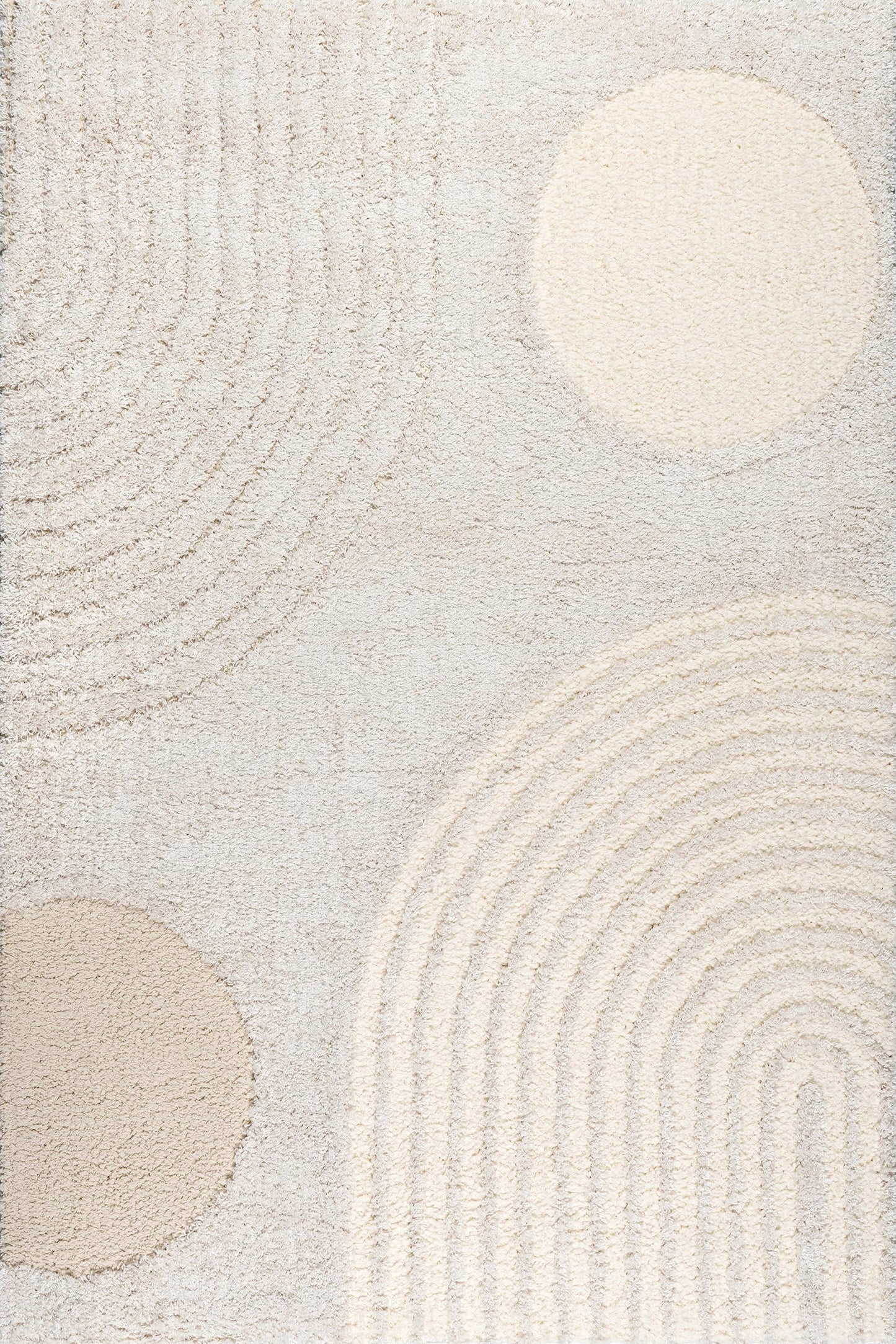 Nuloom Gloria Beige, 2' x 3', Abstract, Shag, Soft and Cozy, Plush, High Traffic, Stain Resistant, Easy Clean, Durable Area Rug for Bedroom, Living Room, Dining Space, Den, Foyer, Entryway