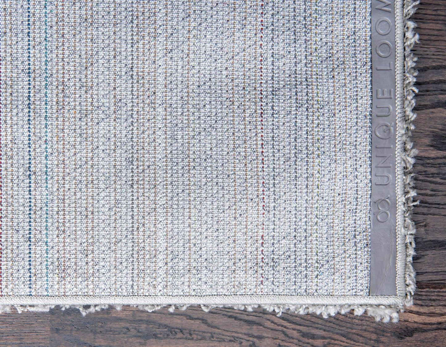 Unique Loom Solid Shag Collection Area Rug (8' x 11' Rectangle Cloud Gray)