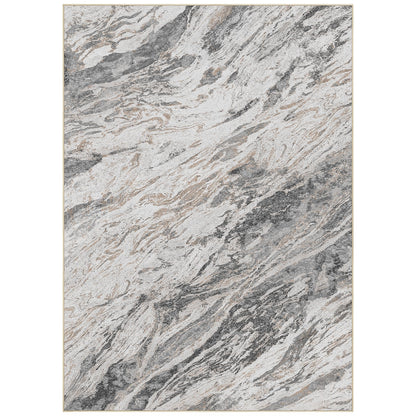 Micgeek Area Rugs for Living Room: 9X12 Abstract Washable Rug Modern Neutral Large Soft Stain Resistant Non-Slip for Bedroom Dining Room Indoor Home Office Carpet - Taupe