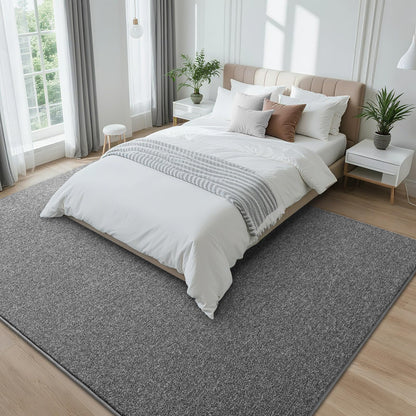 FALARK 4x6 Area Rugs for Bedroom Living Room, Dark Grey Soft Low-Pile Modern Indoor Thickened Memory Foam Non-Slip Washable Carpets for Kids Dorm Home Decor Rug