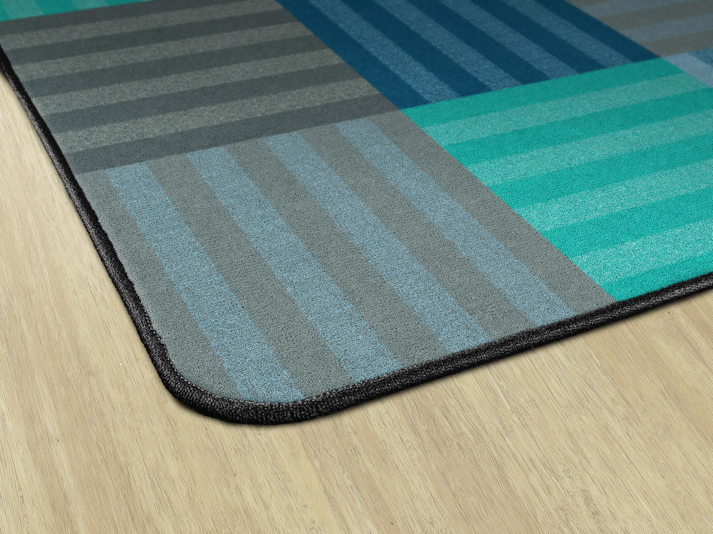 Flagship Carpets Hashtag Classroom Educational Area Rug for Kids and Teachers, Durable Quality for Schools, Preschool, Daycare, Learning Centers, and Home, 7'6" x 12' - Calming