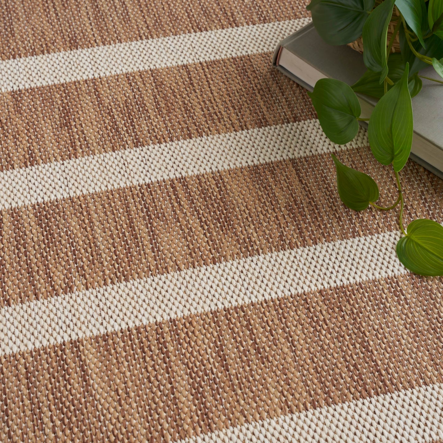 Nourison Home Positano Jute Ivory 7' x 10' Area Rug - Easy Clean, Non Shedding, Bed Room, Living Room, Dining Room, Kitchen (7' x 10')