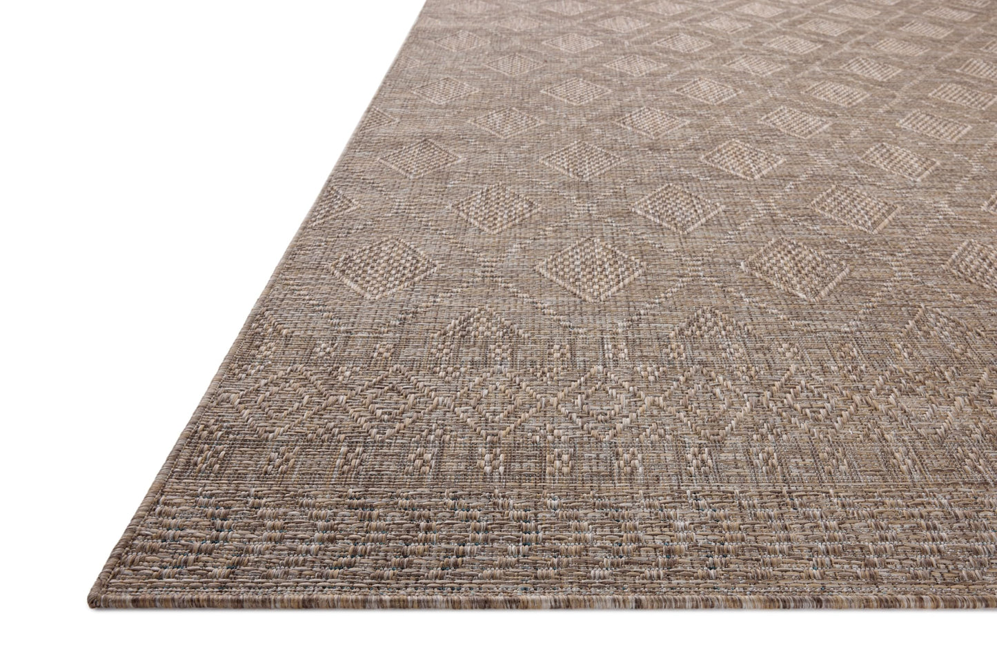 Loloi Amber Lewis Topanga Collection TOP-06 Natural/Mist 5'-3" x 7'-6" Indoor/Outdoor Area Rug
