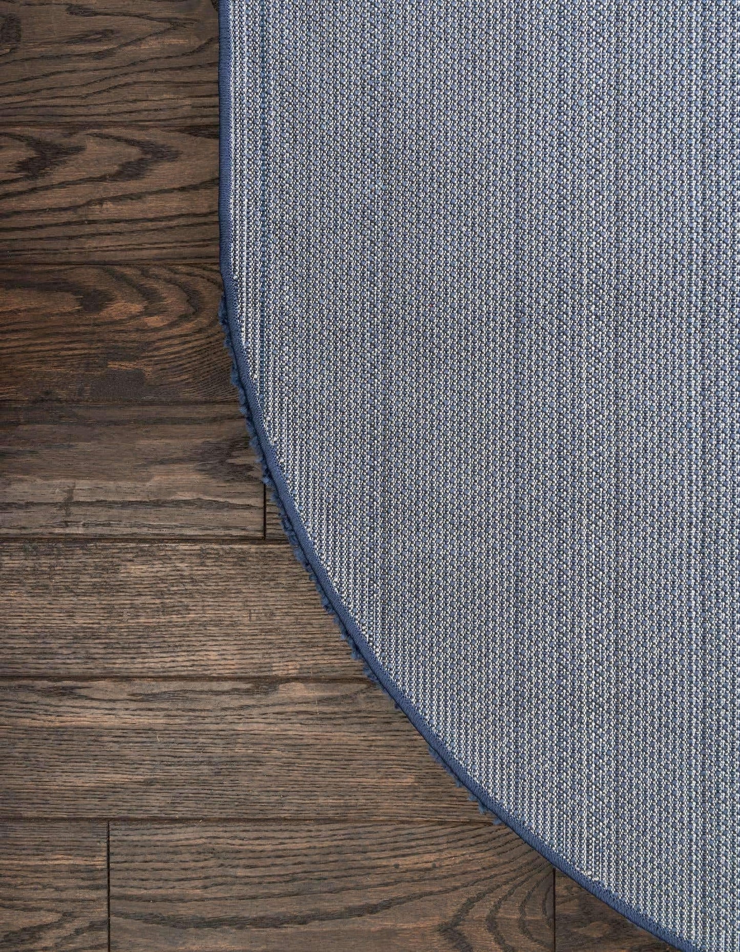 Unique Loom Solo Collection Area Rug - Calabasas (3' 3" x 5' 3" Oval, Navy Blue)
