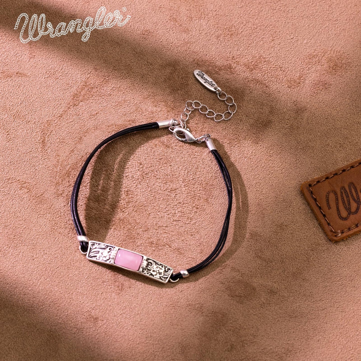 Montana West x Wrangler Faux Leather Wrap Bracelets for Women Western Country Bohemian Cowgirl Turquoise Dainty Jewelry AR-WGW-1119S-PK