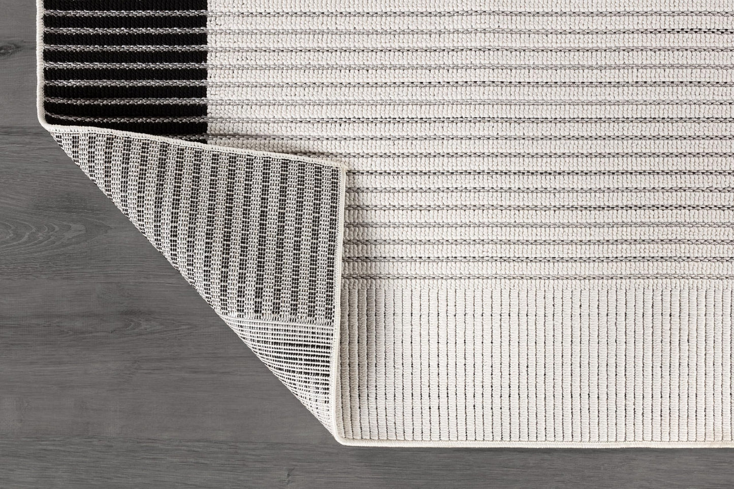 Luul Home Modern Micro Loop Indoor Area Rugs for Living Room Bedroom Kitchen Geometric Striped Black-White 9x12 Luxury Durable Low and High Pile Non-Shedding Stain Resistant Soft Area Carpet 9 x 12