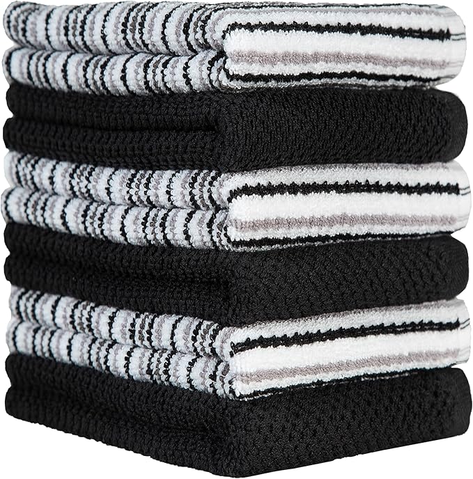 Popcorn Stripe Cotton Kitchen Towels