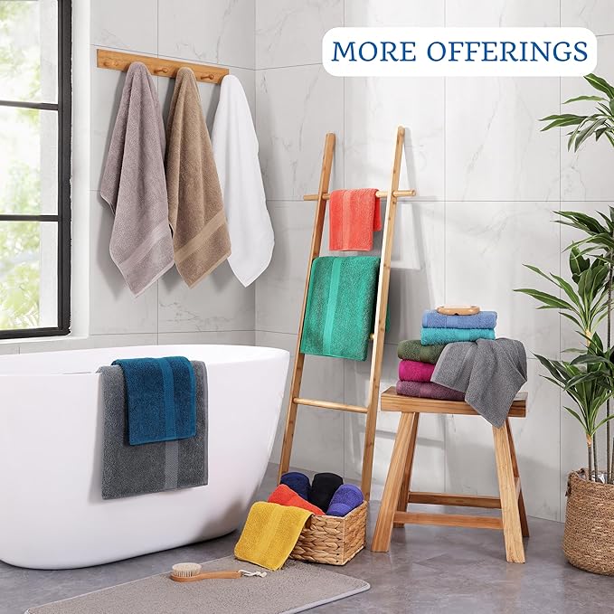 LANE LINEN Jumbo Size Bath Sheets 2 Piece, 35 by 66 Inch