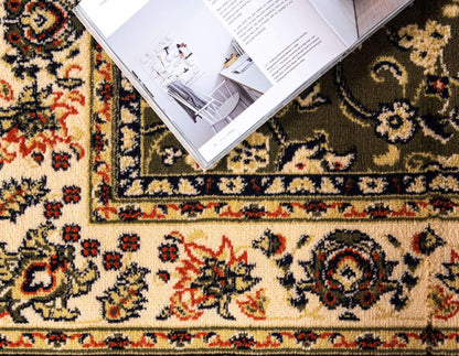 Unique Loom Sialk Hill Collection Area Rug - Washington (5' 3" x 8' Rectangle Green/Hunter Green)