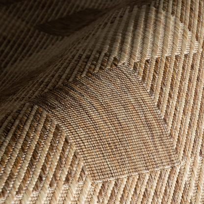 Nuloom Falonia Plaid 4' x 6' Indoor/Outdoor Area Rug for Living Room Patio Deck Front Porch, Light Brown