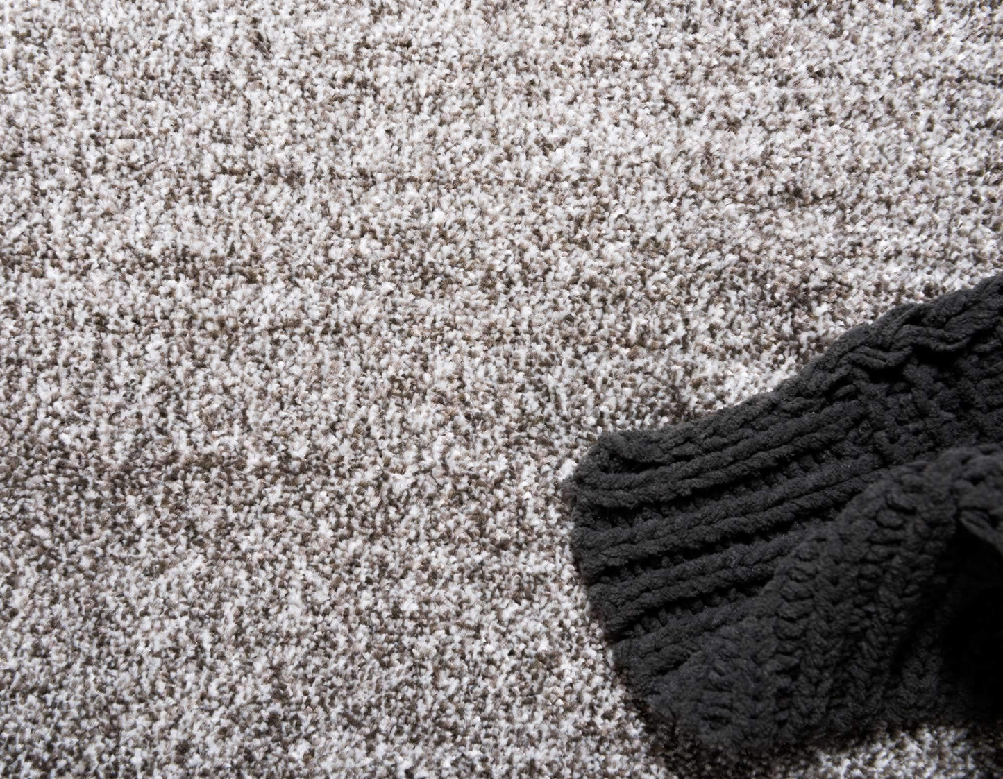 Unique Loom Del Mar Collection Area Rug - Abigail (6' 1" Round, Light Gray/ Black)