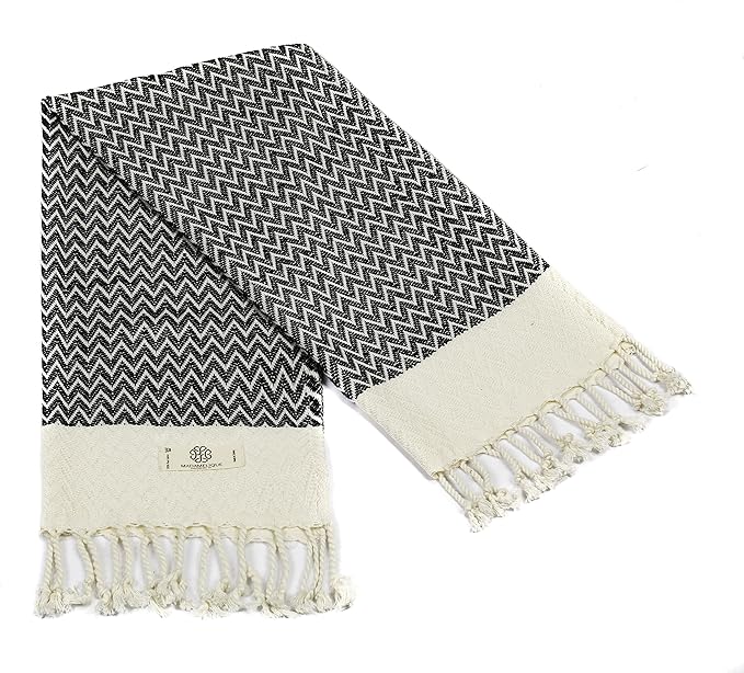 Madamelique Exclusive Hand Towels Set of 2-18 x 40 Inches