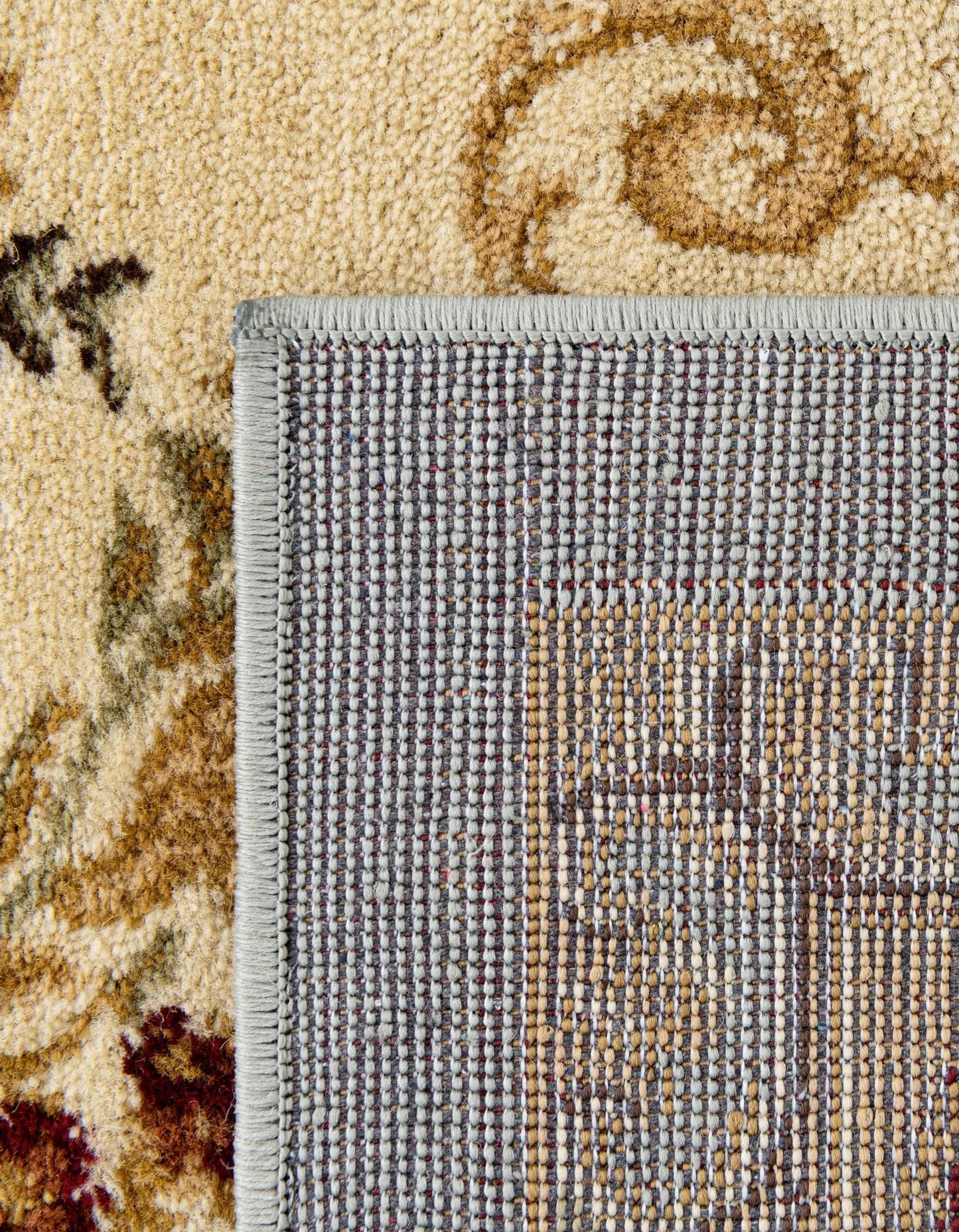 Unique Loom Versailles Collection Traditional Classic Floral Motif Area Rug (6' 0 x 9' 0 Rectangular, Slate Blue/ Ivory)