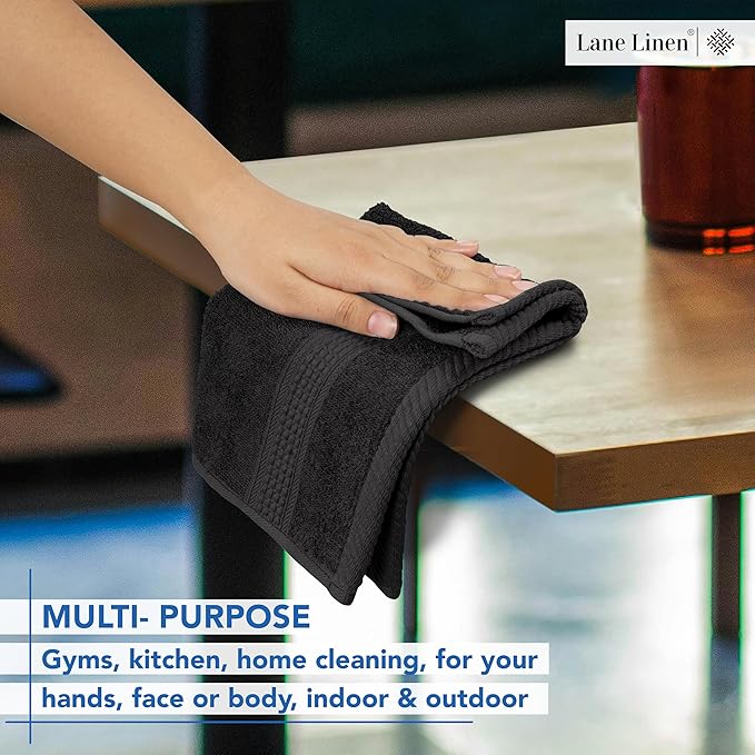 Black Hand Towels for Bathroom