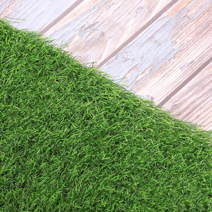 Aneco 14 x 72 Inch Artificial Grass Table Runners Carpet Roll Synthetic Grass Table Runner Grass Tabletop Decoration for Spring Fall Summer Holiday, Baby Shower, Wedding, Birthday, Banquet