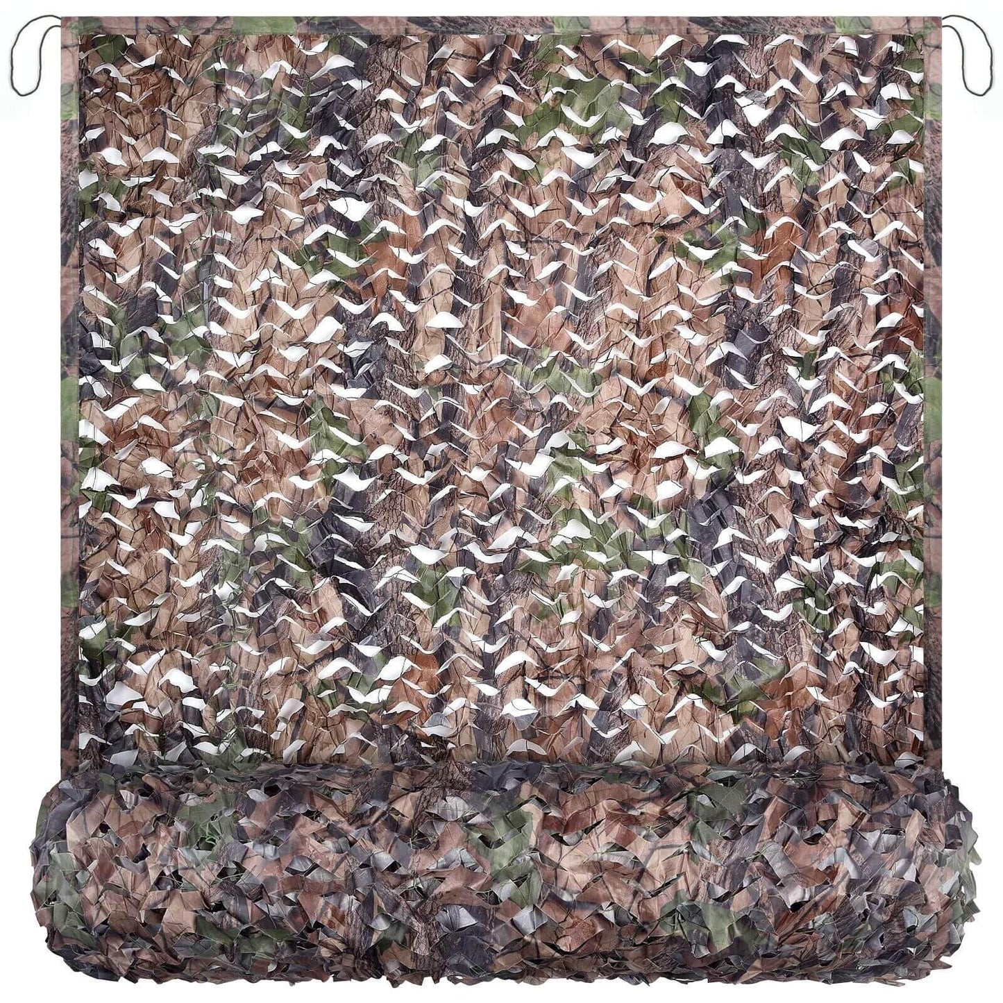 Yeacool Camo Netting Mesh Camouflage Netting Military Surplus Hunting Blind Net for Camping Military Theme Party Decor Backdrop Sunshade Car Cover Shooting (Camo Bionic Leaves, 6.5ftx10ft, 2m*3m)