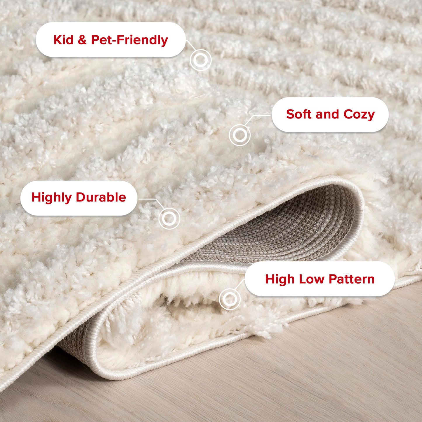 Nuloom Gloria Beige, 2' x 3', Abstract, Shag, Soft and Cozy, Plush, High Traffic, Stain Resistant, Easy Clean, Durable Area Rug for Bedroom, Living Room, Dining Space, Den, Foyer, Entryway