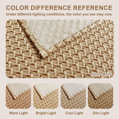 HAPACE Braided Rug Faux Jute Entryway Rug 2' x 6' Non-Slip Backing Machine Washable Natural Boho Area Rugs for Bathroom, Bedroom, Living Room, Doormat, Farmhouse, Laundry, Kitchen, Dining Light Brown