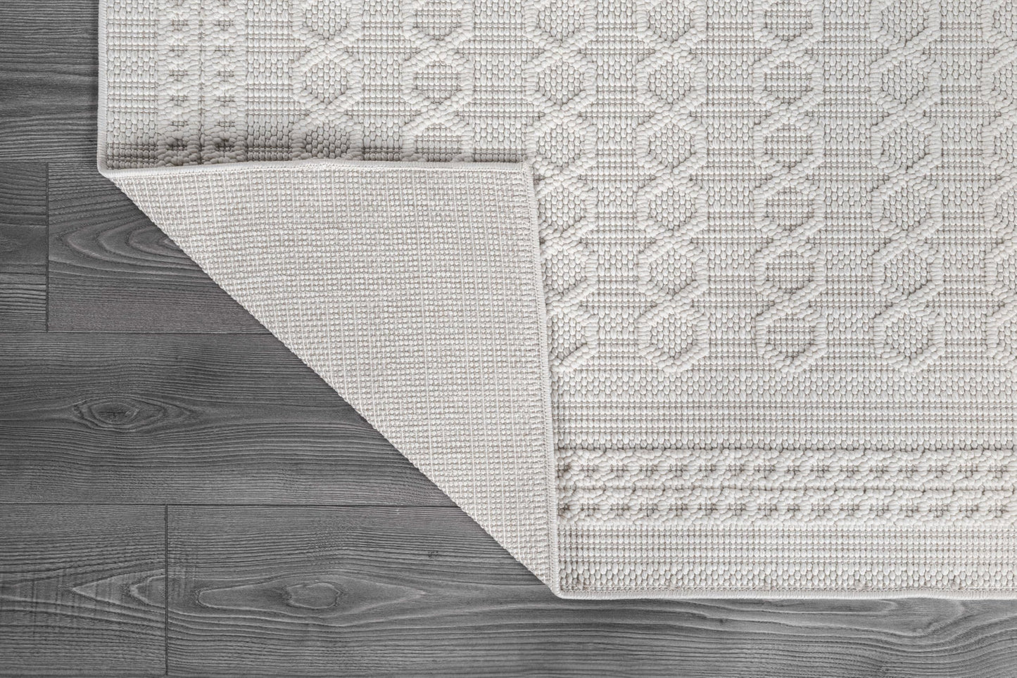 Luul Home Micro Loop Indoor Rug White 6x9 Boho Geometric Neutral Area Rugs for Living Room Soft Luxury Modern Low and High Pile Durable Stain Resistant Non-Shedding Indoor Area Carpet 6 x 9