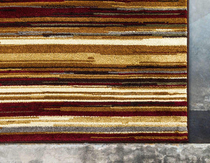 Unique Loom Barista Collection Area Rug - Icatu (8' x 10' Rectangle Beige/Brown)