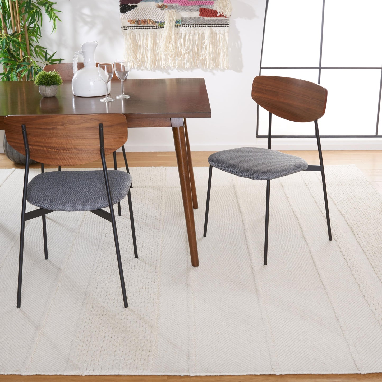 SAFAVIEH Natura Collection Area Rug - 8' x 10', Natural, Handmade Wool, Ideal for High Traffic Areas in Living Room, Bedroom (NAT215A)