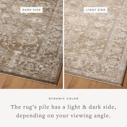 Loloi Magnolia Home by Joanna Gaines Pace Collection PAC-01 Bark/Natural 11'-6" x 15'-4" Area Rug