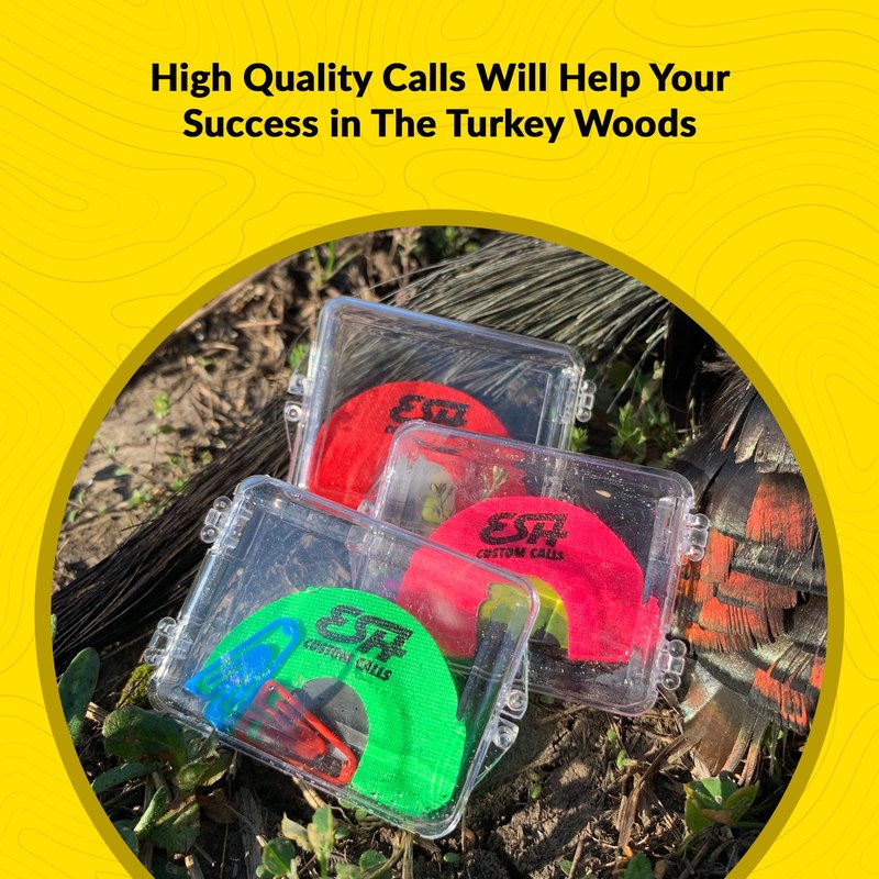 ESH Batwing Cut Mouth Turkey Call – Easy-to-Use Diaphragm Turkey Call with Realistic Turkey Sounds for Beginner and Pro Hunters – Premium Turkey Hunting Accessories