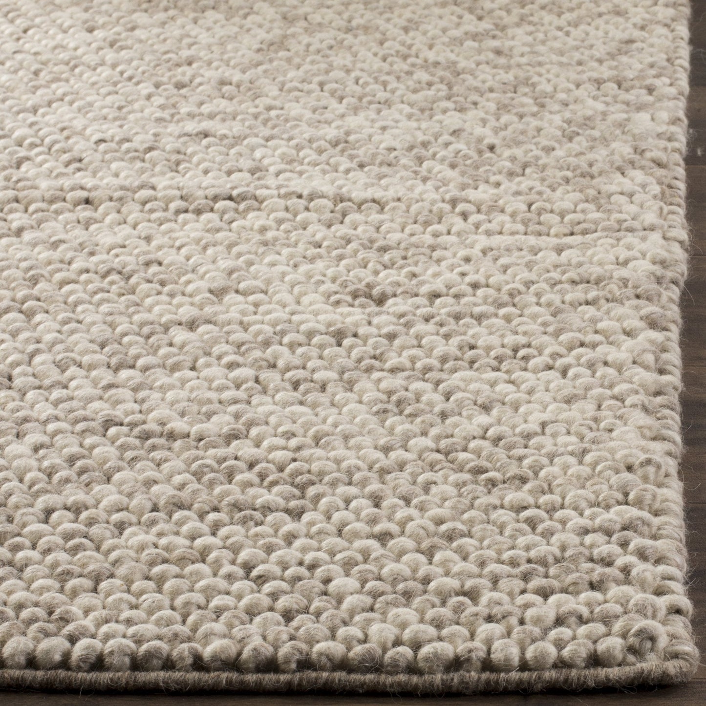 SAFAVIEH Area Rug 6x9 - Natura Collection - Beige, Handmade Wool Blend, Textured Design, Ideal for Living Room, Bedroom, Dining Space (NAT620B)