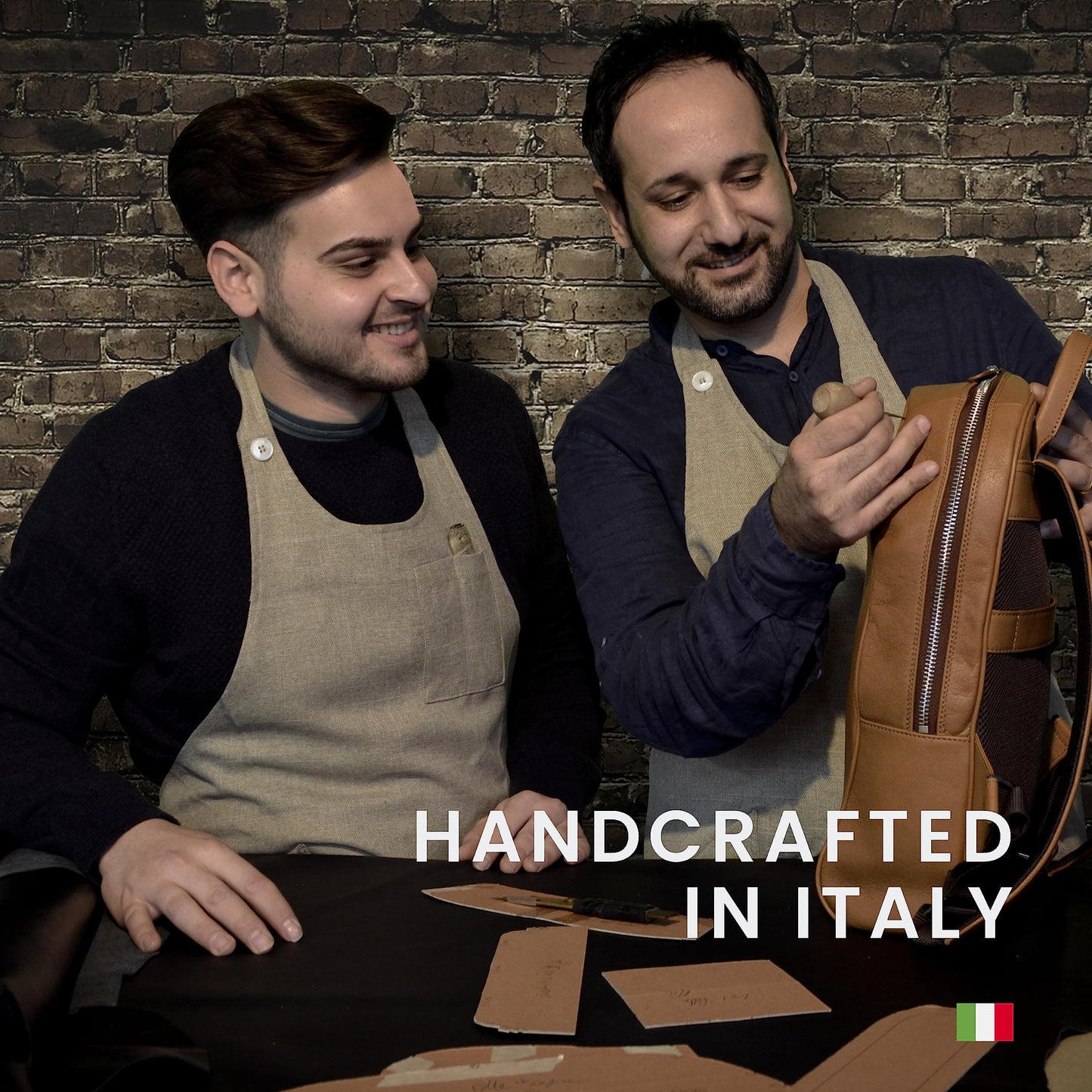 Maruse Italian Leather Passport Cover for Men and Women, Handmade in Italy, Black