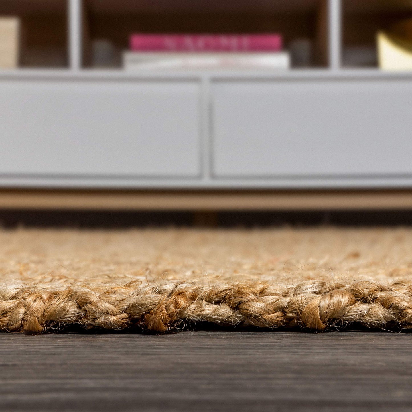 JONATHAN Y Espina Hand Woven Herringbone Chunky Jute Natural Runner Rug, 2x8, Bohemian, Cottage, Easy-Cleaning for Living Room, Bedroom, Kitchen, Pet Friendly, Non-Shedding (NFR101A-28)