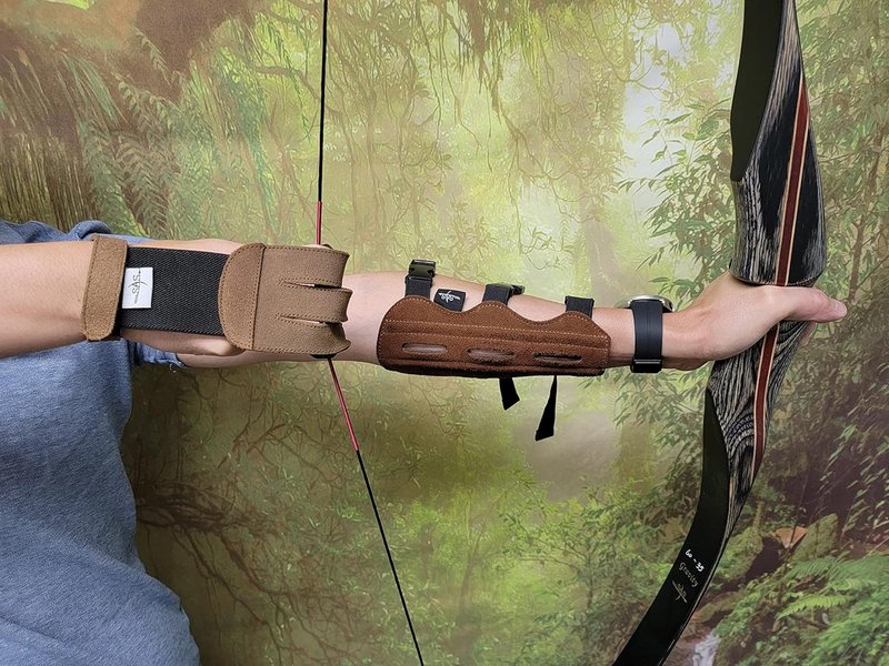SAS Leather Archery Shooting Gloves - 3 Finger Protective Tab for Recurve & Compound Bows | Adult & Youth Sizes