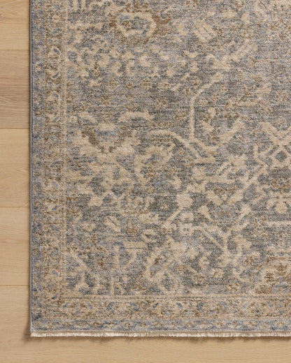 Loloi Magnolia Home by Joanna Gaines Junie Collection JUE-01 Blue/Natural 9'-6" x 13', .38" Pile Height, Area Rug