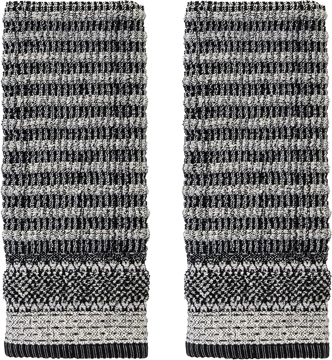 SKL Home Lewis 100% Cotton Premium 2-Piece Hand Towel Set, 600 GSM, Reversible