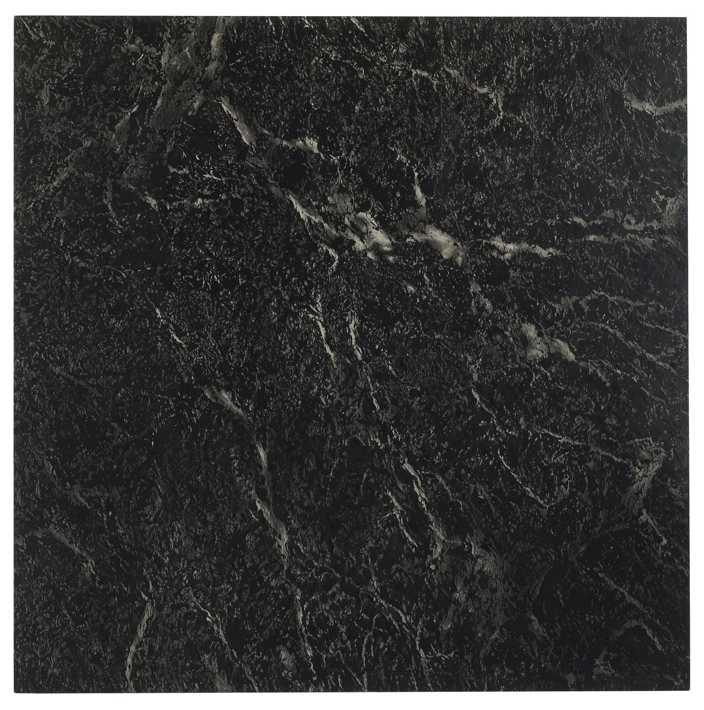Nexus Self Adhesive 12-Inch Vinyl Floor Tiles, 20 Tiles - 12" x 12", Black w/White Vein Marble Pattern - Peel & Stick, DIY Flooring for Kitchen, Dining Room, Bedrooms & Bathrooms by Achim Home Decor
